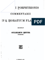 Horace, scholia (Porphyrio) (ed. Meyer, 1874)