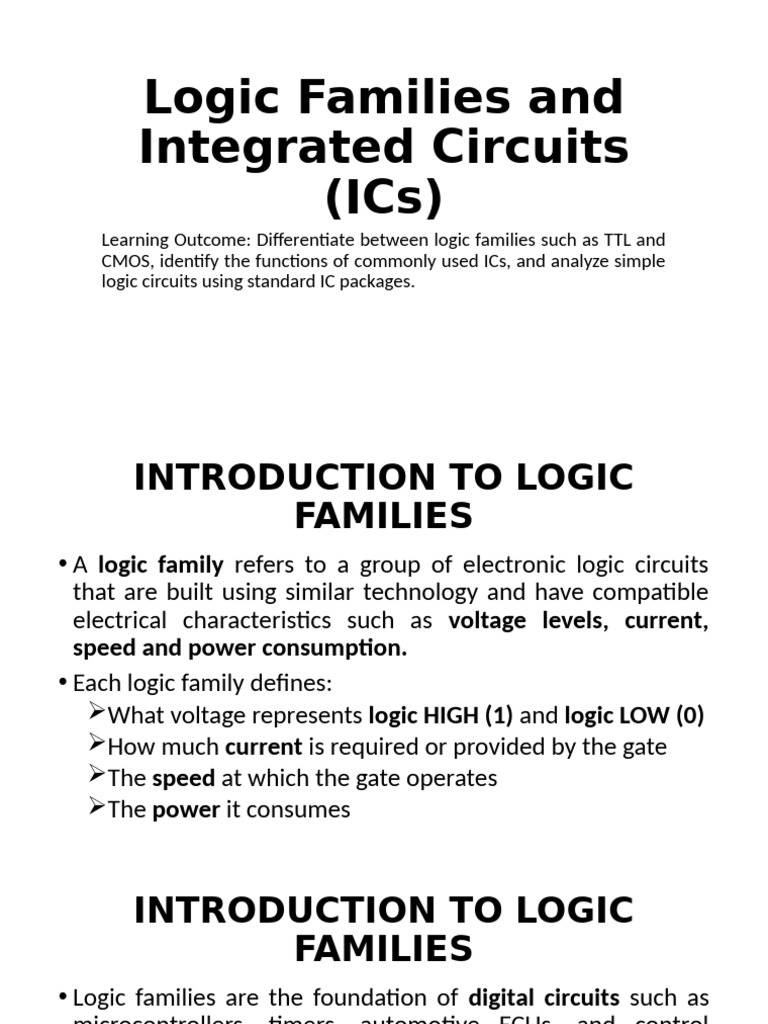 ACET4 - Auto - Topic 8 - Logic Families and Integrated Circuits (ICs ...