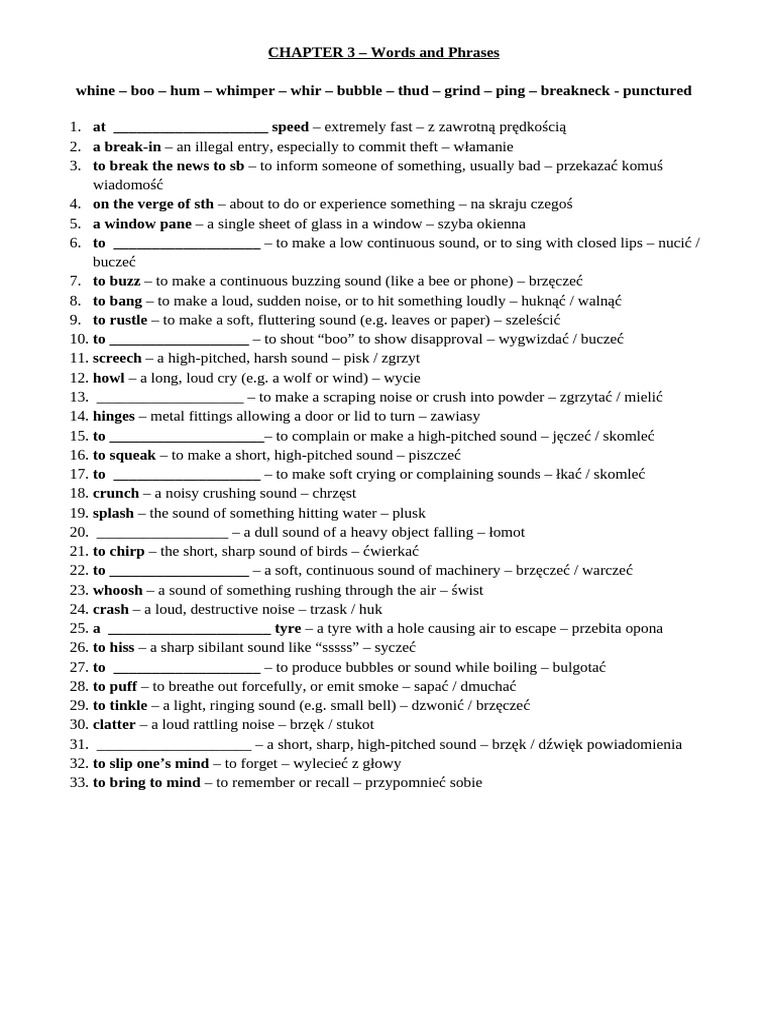 Chapter 3 - Words and Phrases - Use of English 4 | PDF