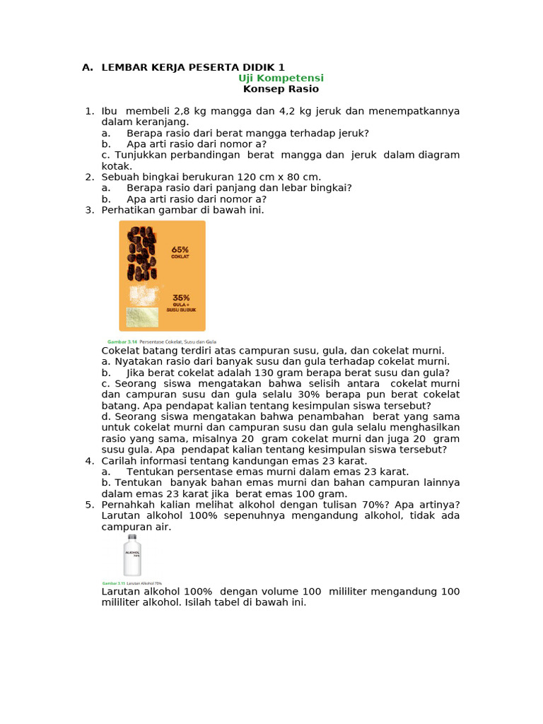 LKPD 1 RASIO | PDF