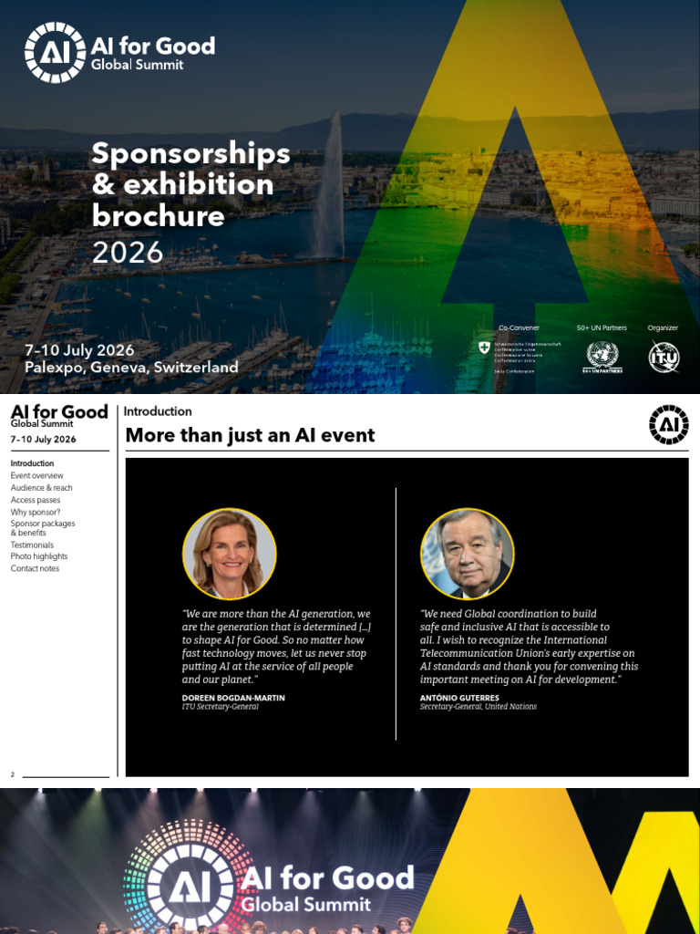 AI for Good Global Summit 2026 Brochure | PDF | Artificial Intelligence ...