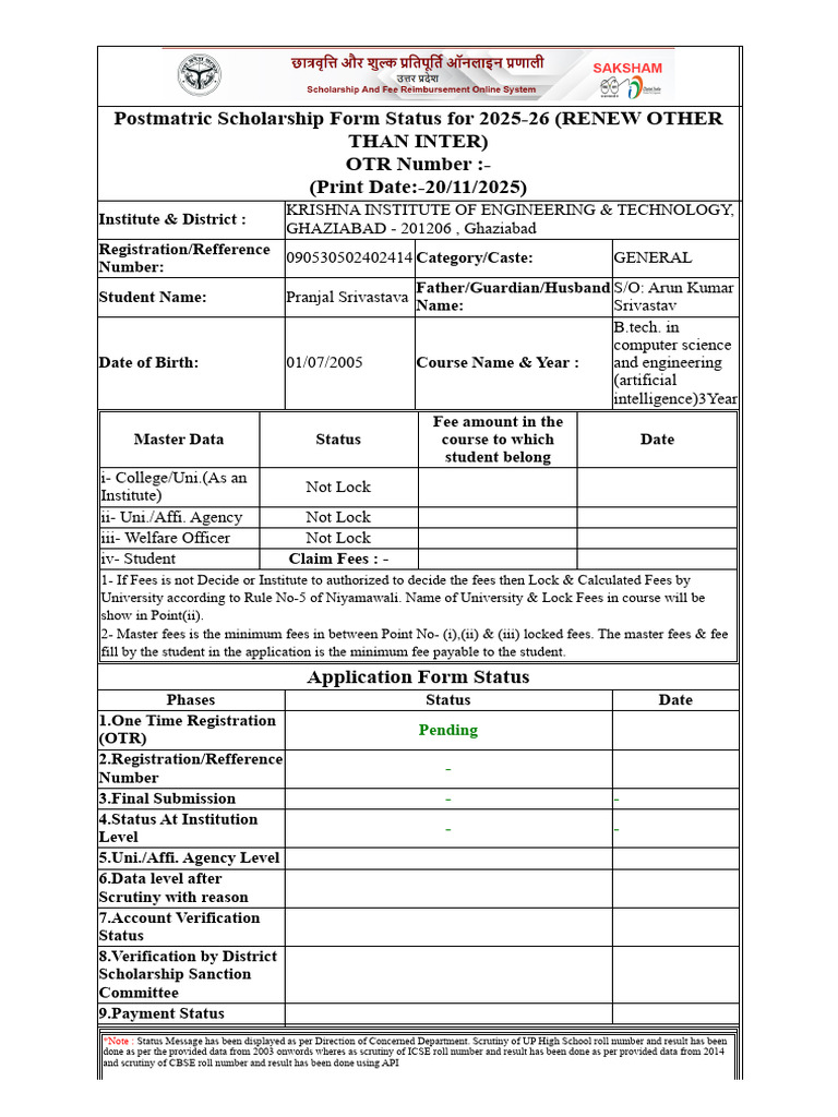 Application Form Status Details | PDF | Chess Theory | Chess