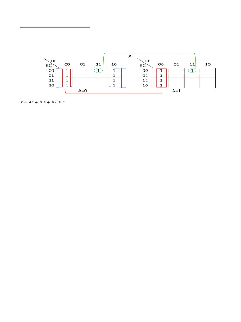 Cap. 15 - Mapas de Karnaugh para 5 y 6 Variables | PDF | Álgebra de ...