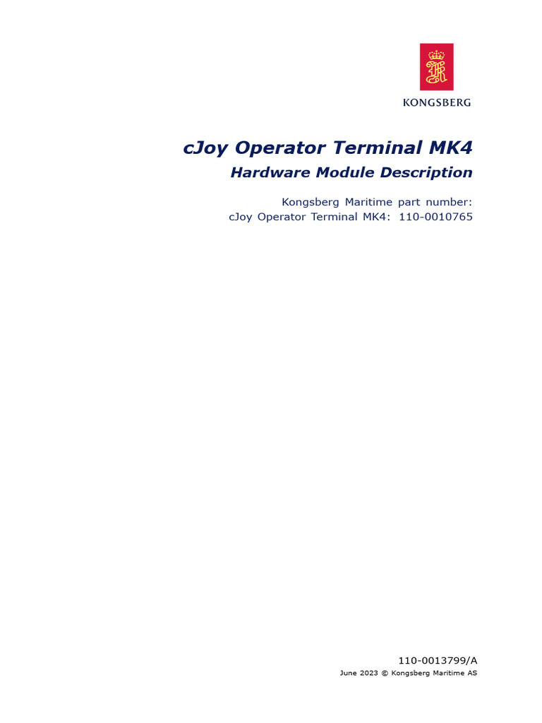 cJoy Operator Terminal MK4 Overview | PDF | Computer Engineering ...