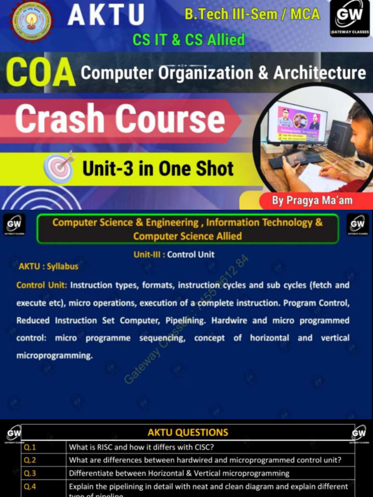 COA U 3 ONE SHOT Notes | PDF