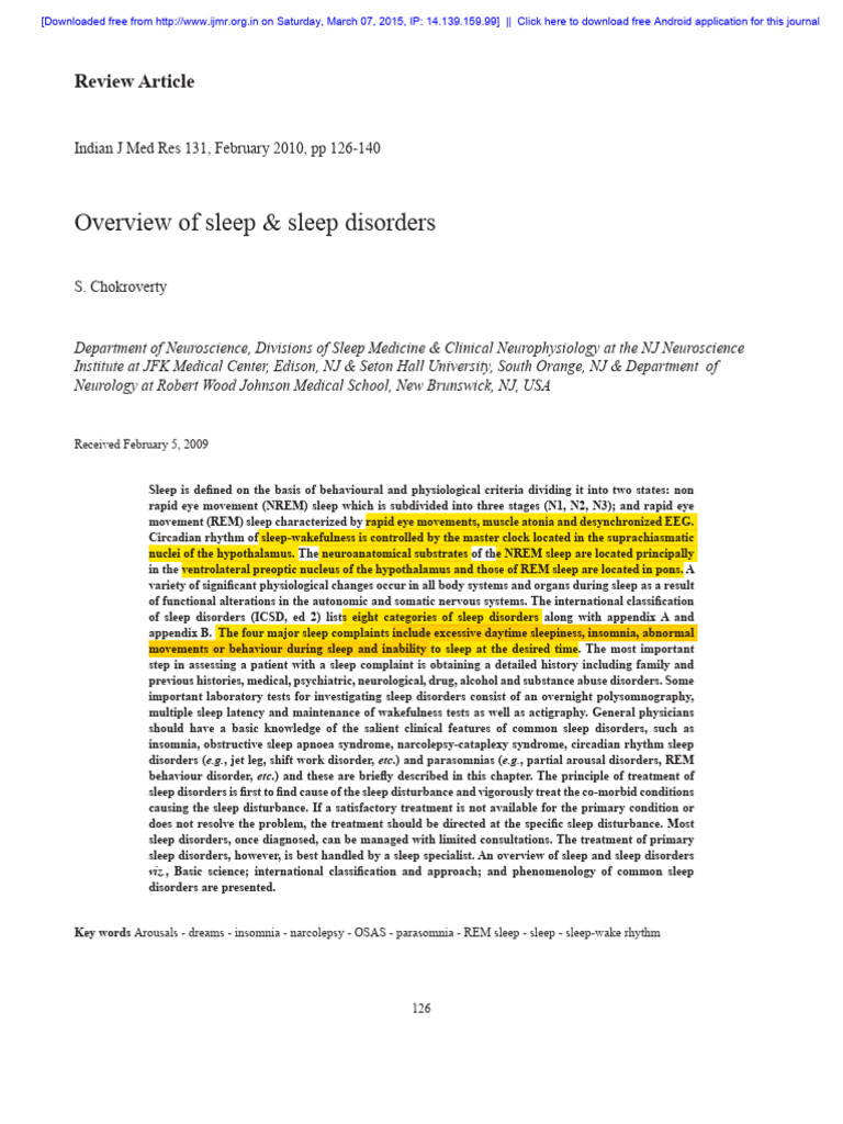 Sleep Disorders: Overview and Insights | PDF | Sleep | Sleep Disorder