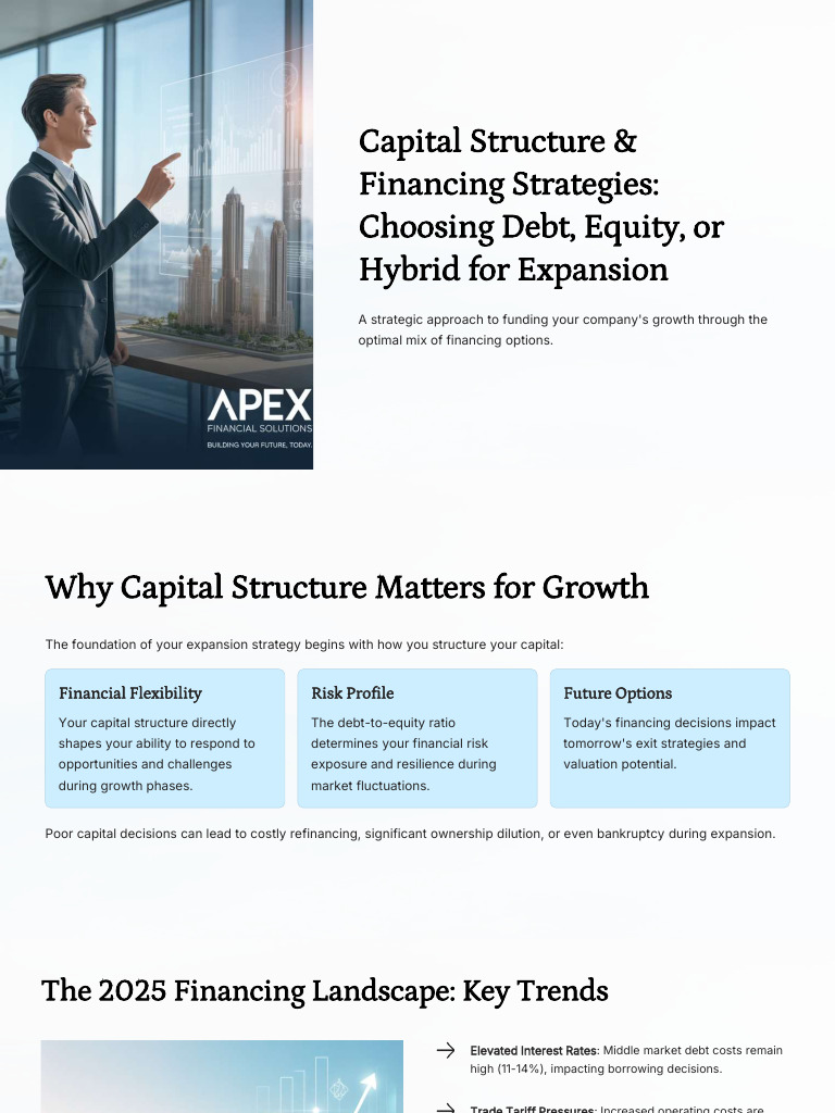 Capital Structure Strategies for Growth | PDF | Capital Structure | Debt