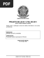 Avulso -PL 2793_2011