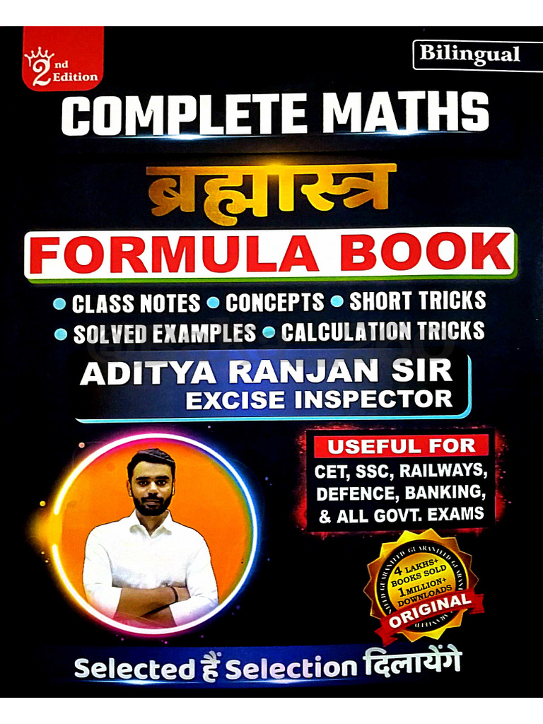 BRAHMASTRA FORMULA BOOK 2ND Edition Aditya Ranjan Sir ...