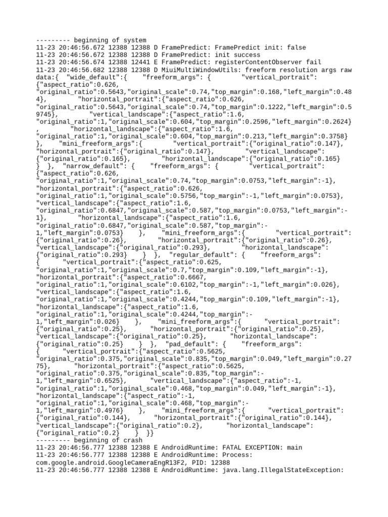 Log Cat 1763909218463 | PDF | Java (Programming Language) | Android ...