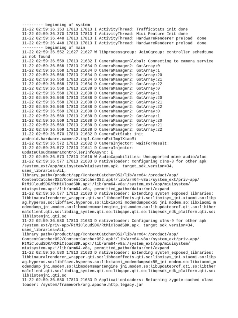 Log Cat 1763758776509 | PDF | Computing Platforms | Operating System ...