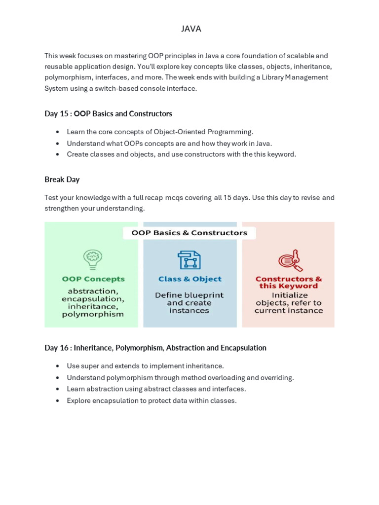 Mastering Java OOP Principles | PDF | Inheritance (Object Oriented ...