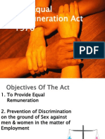 The Equal Remuneration Act 1976