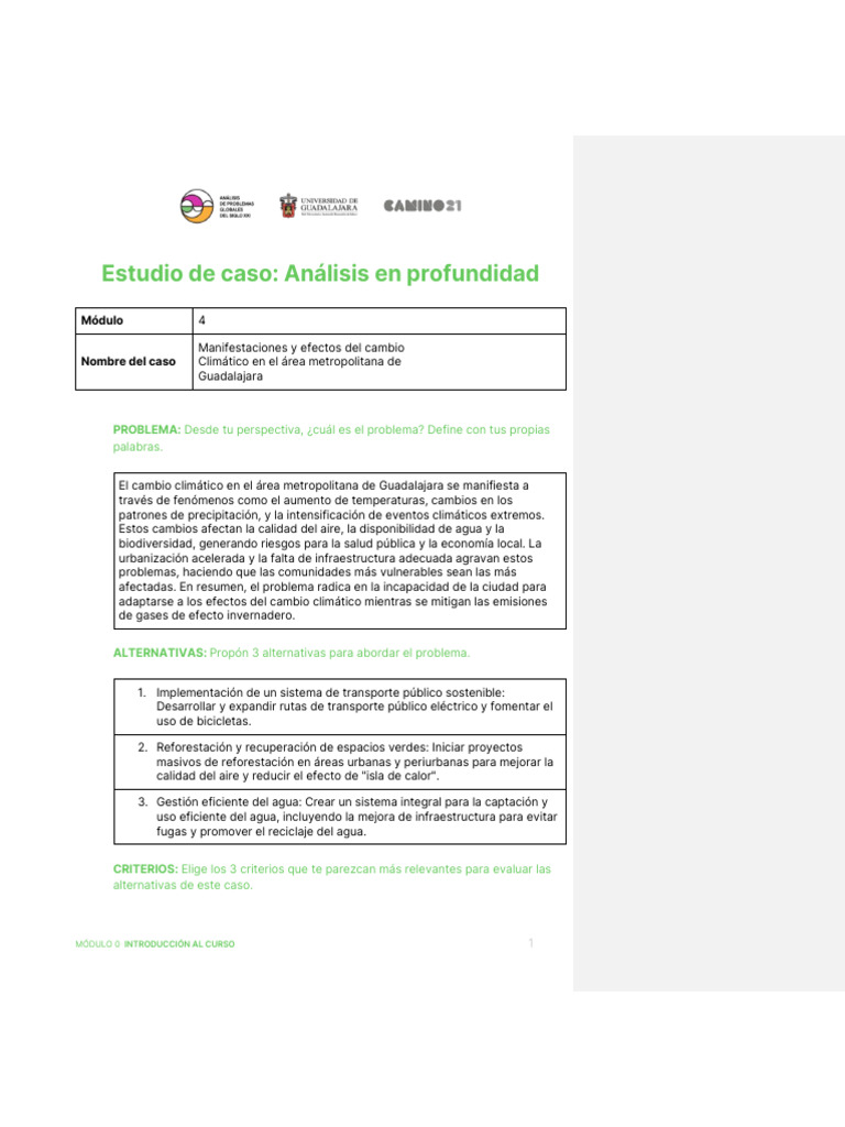 Estudio de Caso 4 - Valeria Iñiguez Rico | PDF | Sustentabilidad ...