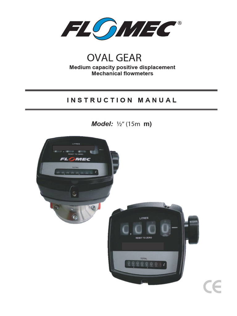 Oval Gear Flowmeter Installation Guide | PDF | Flow Measurement | Pump