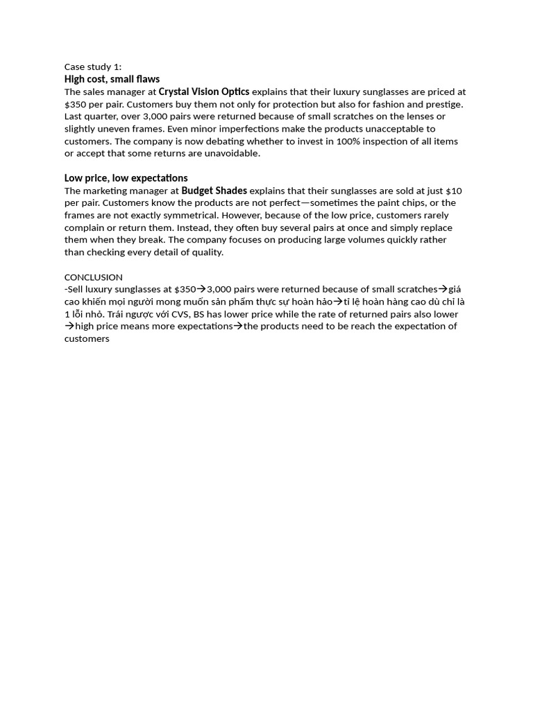 Case Study 1 | PDF