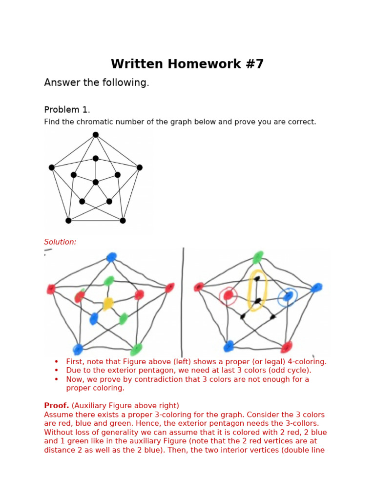 Graph Coloring and Hamiltonian Paths Explained | PDF | Vertex (Graph ...