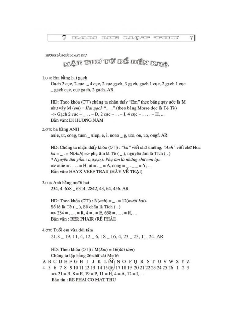 30 Bai Tap Ve Mat Thu | PDF