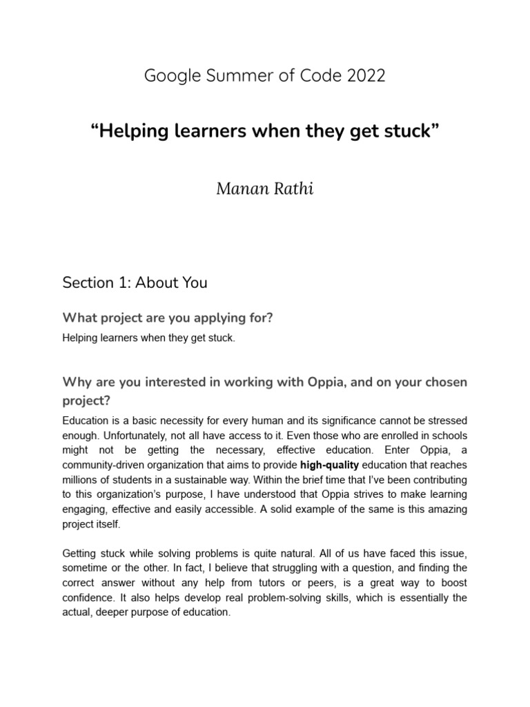 Enhancing Learner Support in Oppia | PDF | Learning | Dynamic Programming