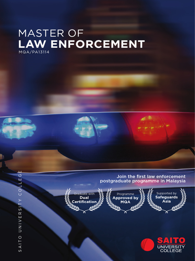 Master of Law Enforcement Program Malaysia | PDF | Academic Degree | Police