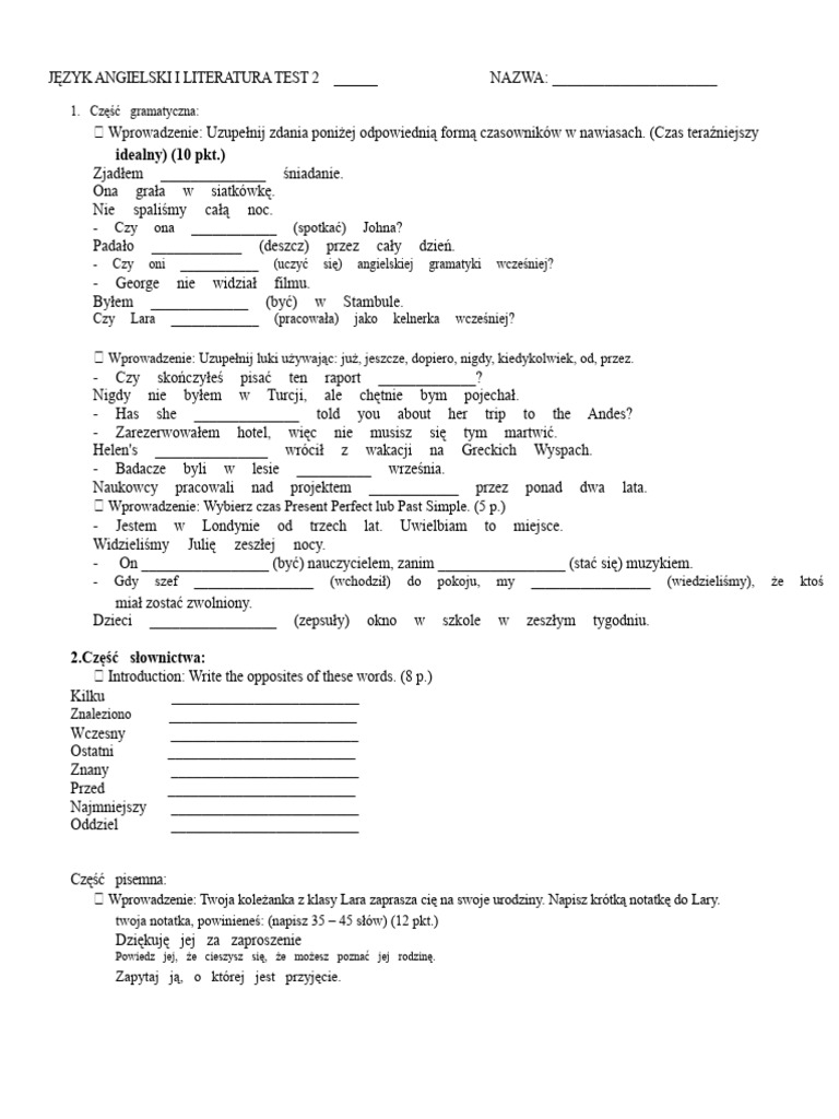 Test 2 Pet Buster | PDF
