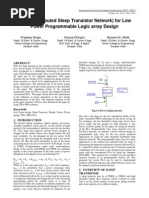 DSTN (Distributed Sleep Transistor Network) for Low  Power Programmable Logic array Design 