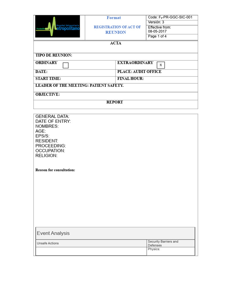 London Protocol Format | PDF | Health Care | Business