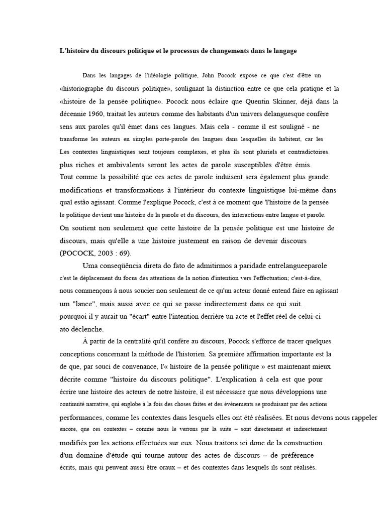 Discours politique : histoire et langage | PDF | Rhétorique | Discours ...