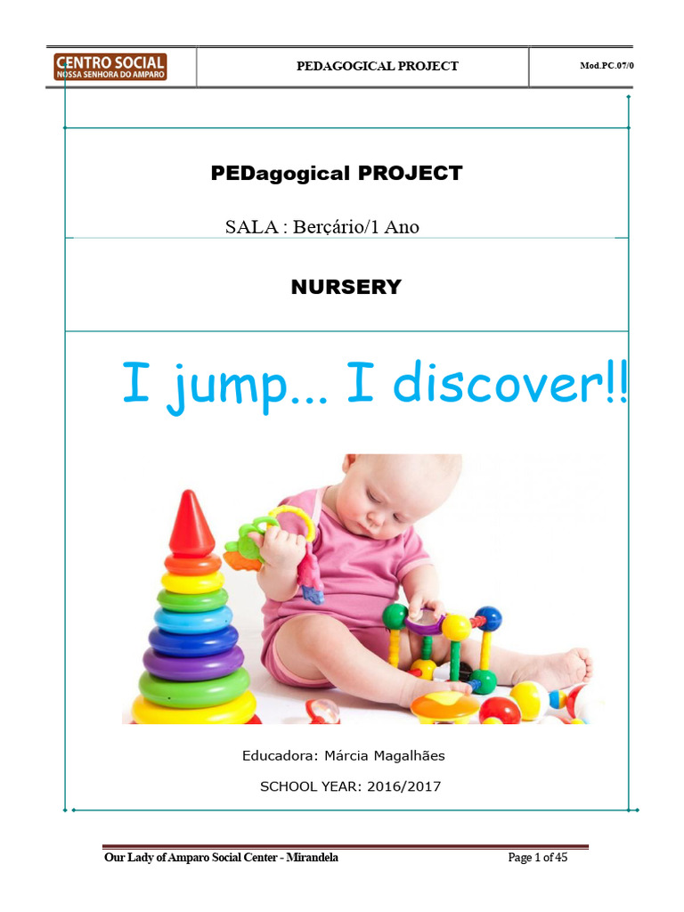 Nursery Pedagogical Project Overview | PDF | Infants | Imitation