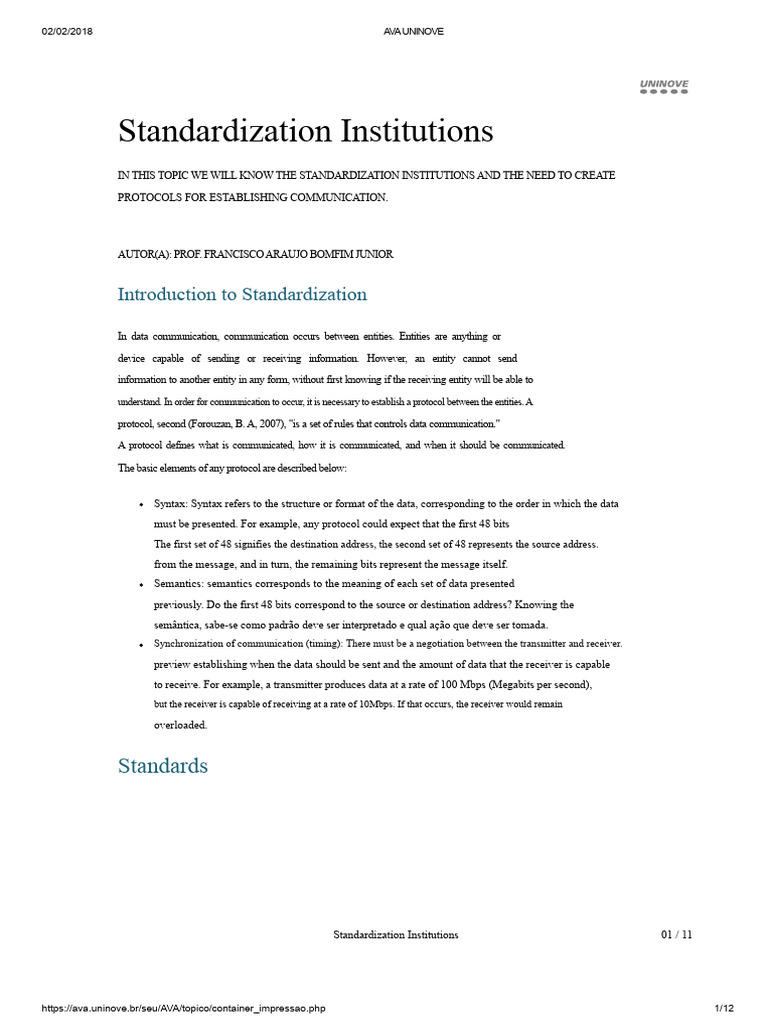 Understanding Standardization Institutions | PDF | Standards ...