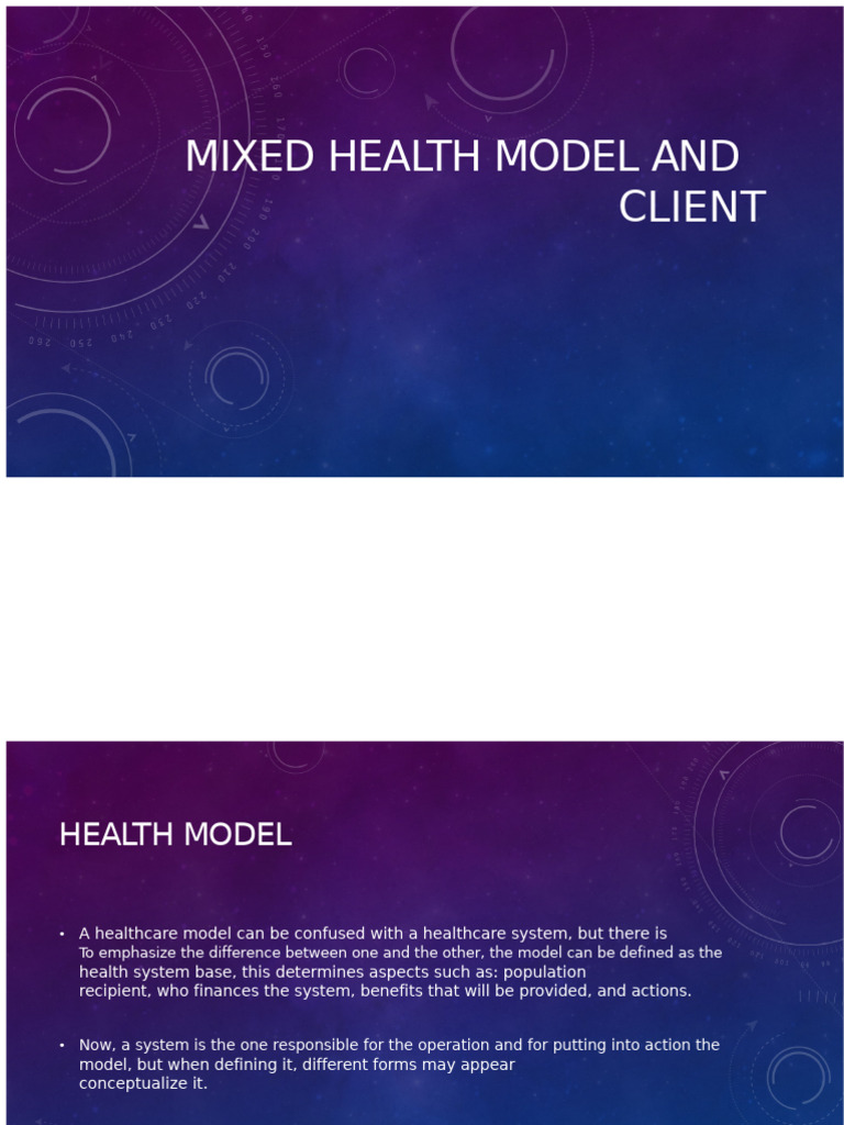 Understanding the Mixed Health Model | PDF | Public Health | Health Care