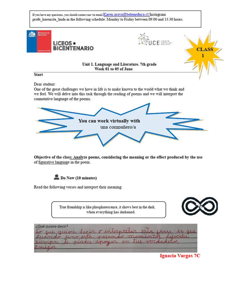 7th Grade Language Solutions Week 1 To June 5 | PDF