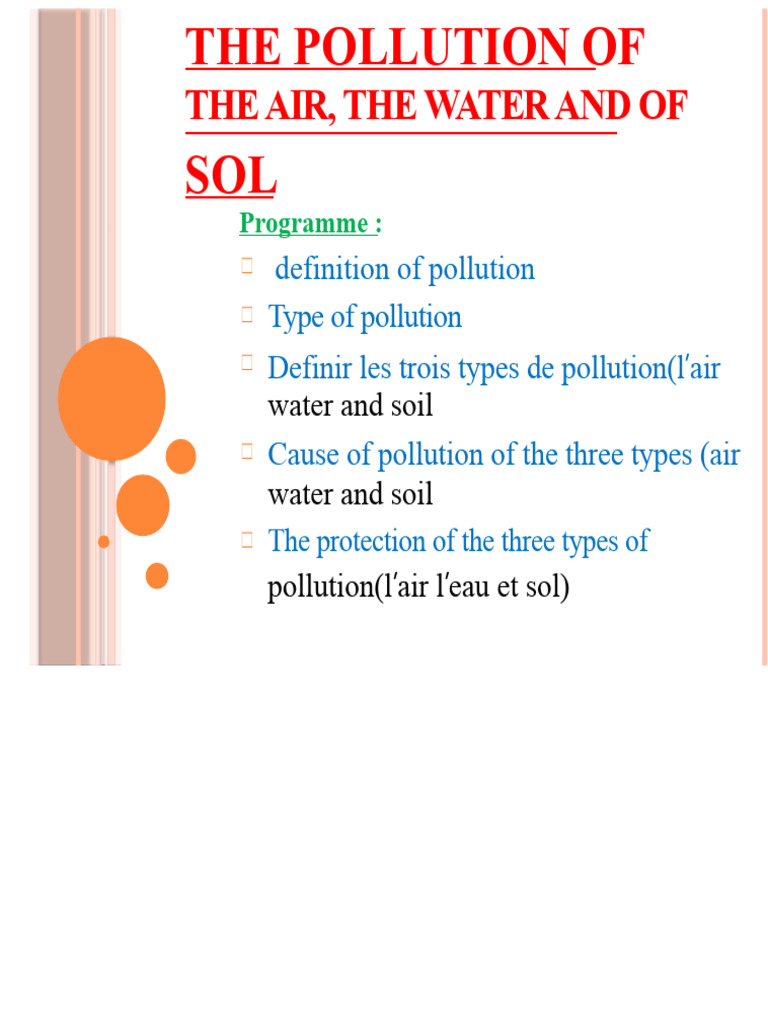 Air, Water, and Soil Pollution | PDF | Pollution | Air Pollution