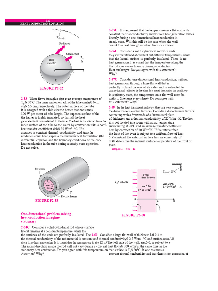 One-Dimensional Heat Conduction Analysis | PDF | Thermal Conduction | Heat