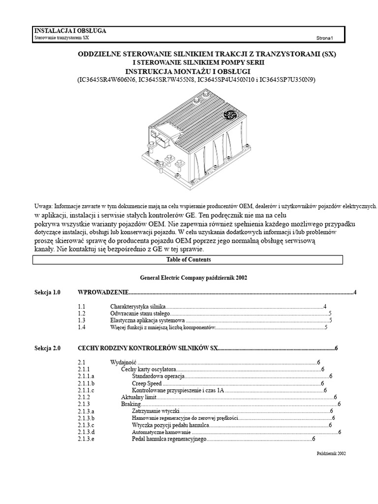 Kontroler LX General Electric PDF | PDF
