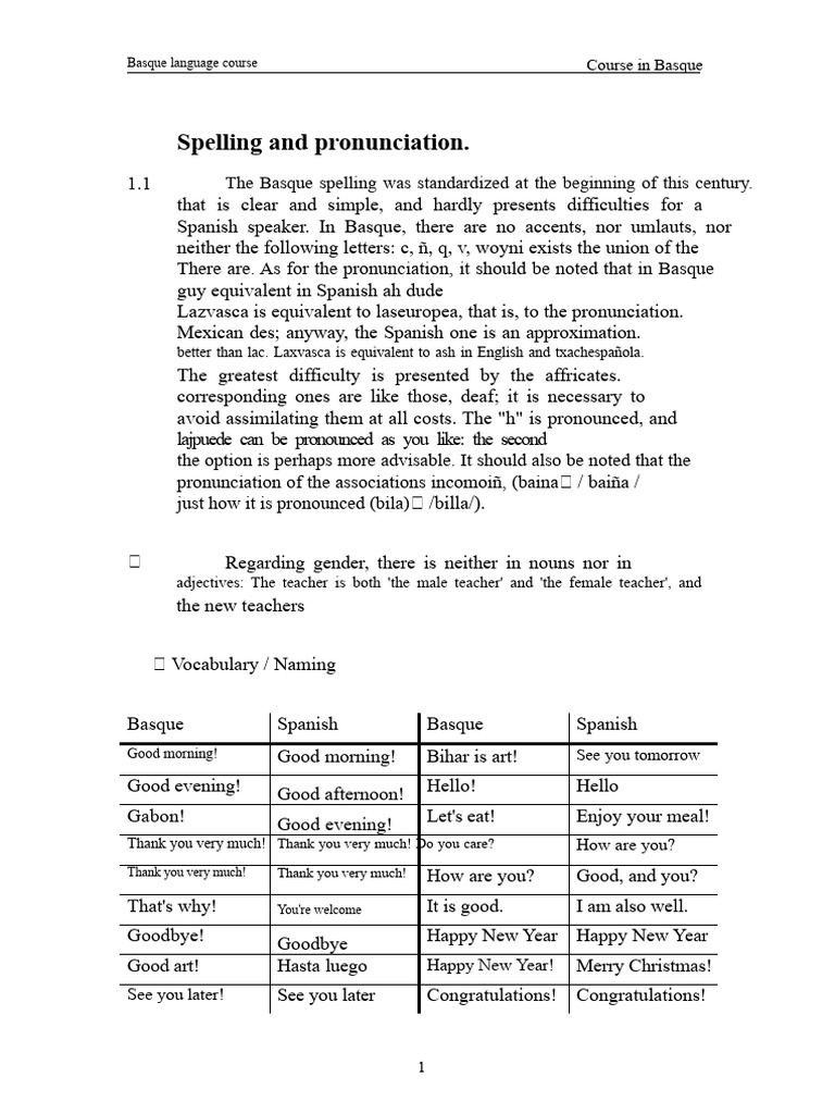 Basque Language Course | PDF | Verb | Adverb