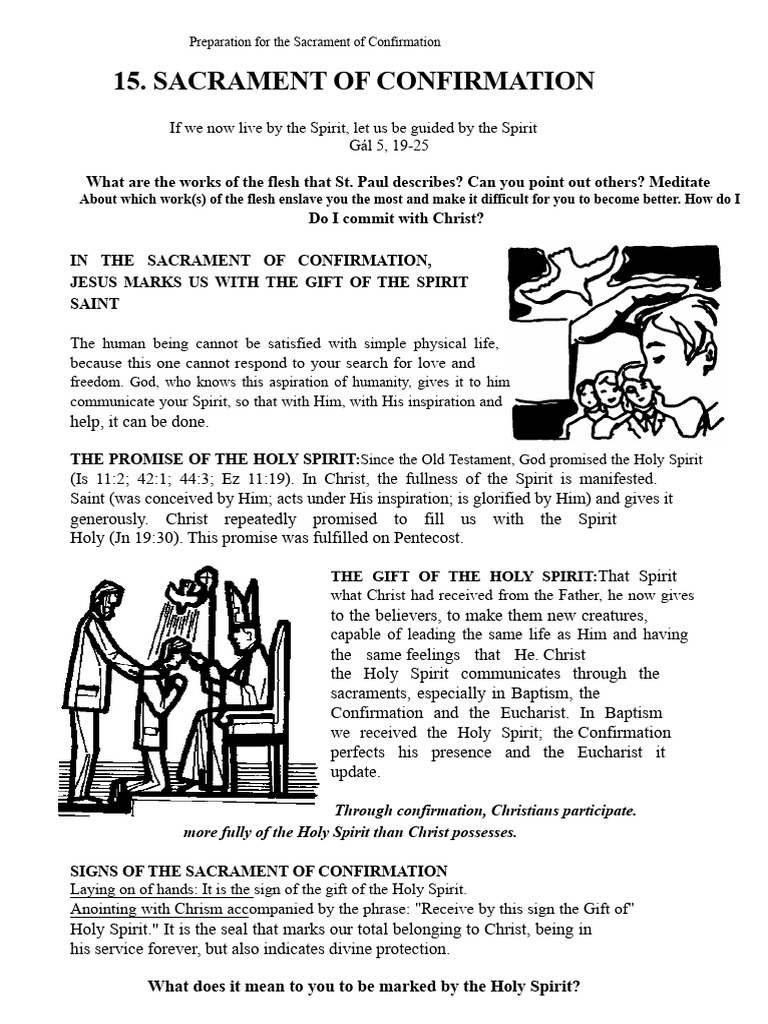 Understanding the Sacrament of Confirmation | PDF | Confirmation ...