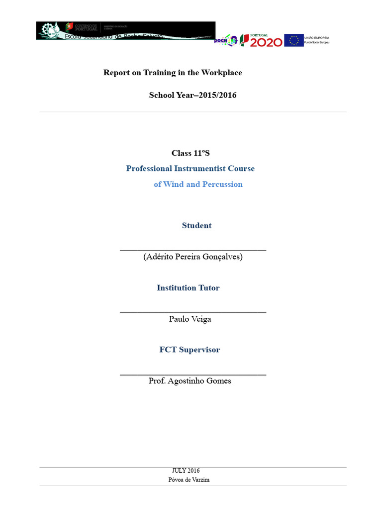 Report On Training in The Context of Work (Final) | PDF | Learning