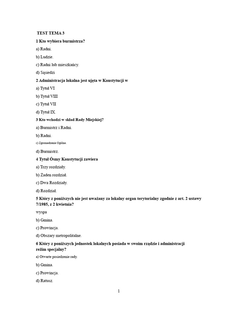 Tema 3 Test | PDF