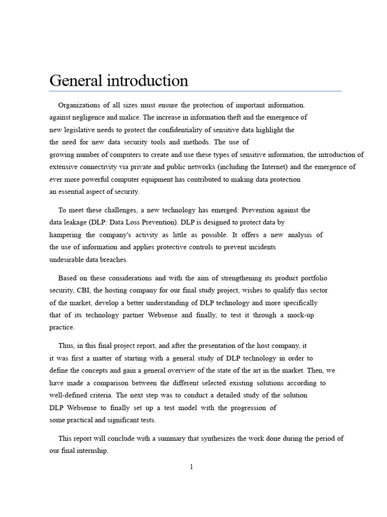 Data Loss Prevention Overview and Analysis | PDF | Computer Security ...