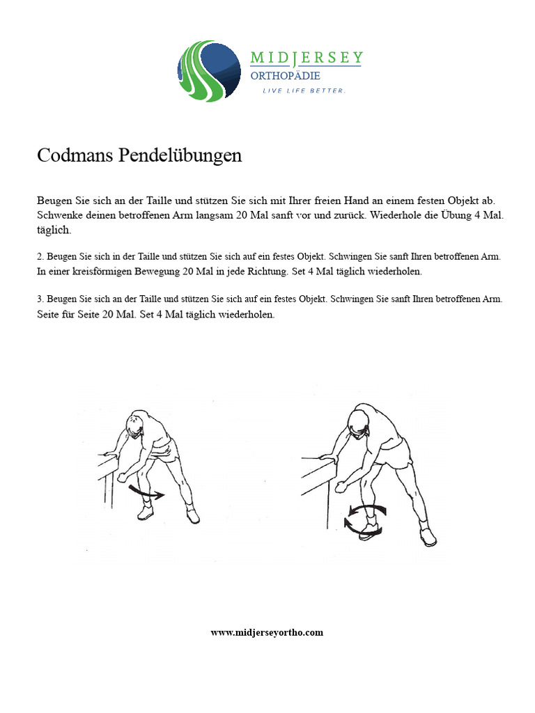 Codman's Pendelübungen | PDF