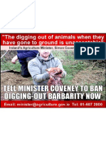 Tell Minister Coveney to ban digging-out barbarity