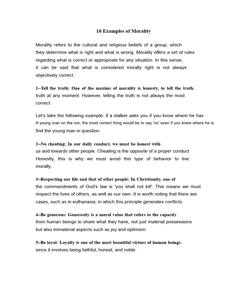 10 Key Morality Principles Explained | PDF | Morality | Empathy