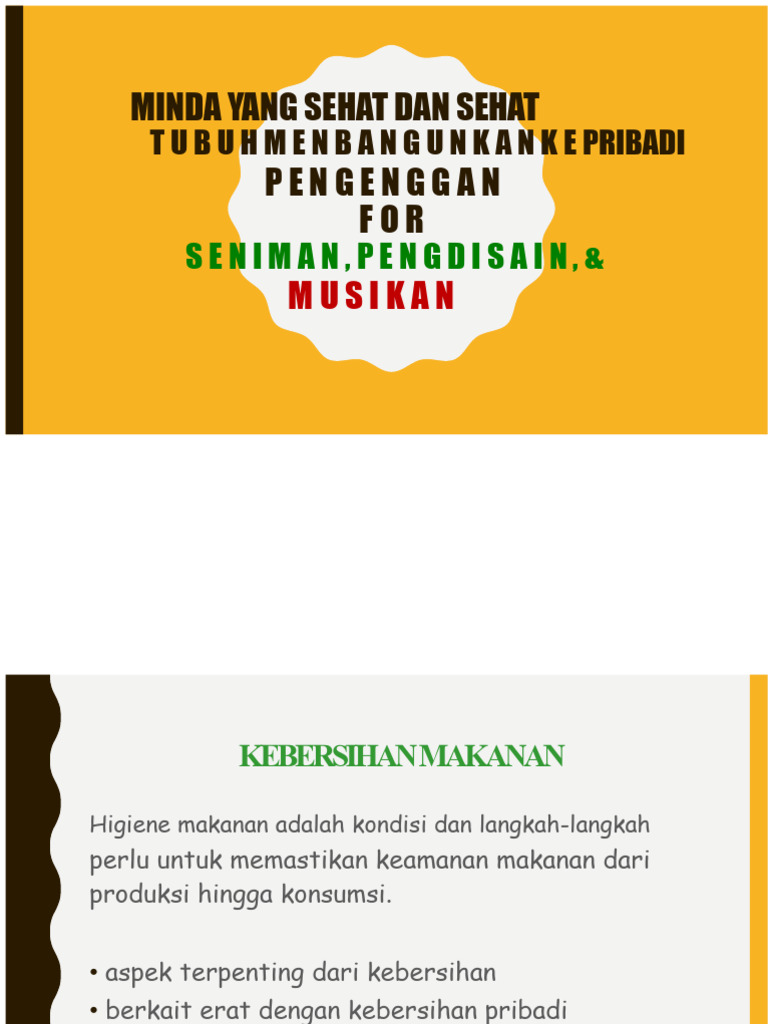 Pikiran Sehat Dan Tubuh Sehat | PDF