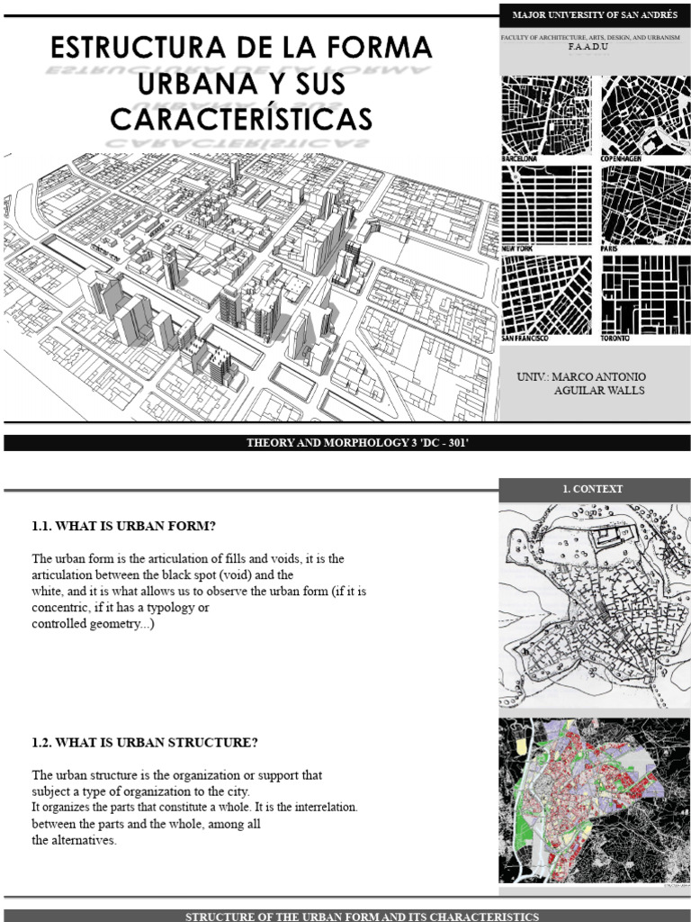 Structure of The Urban Form | PDF
