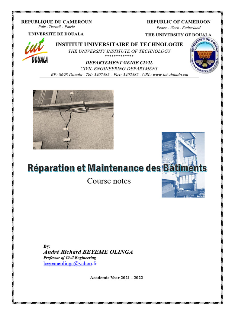 Building Repair and Maintenance Guide | PDF | Fracture | Concrete