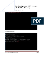Instalasi Dan Konfigurasi NTP Server Pada Debian 5 Lenny