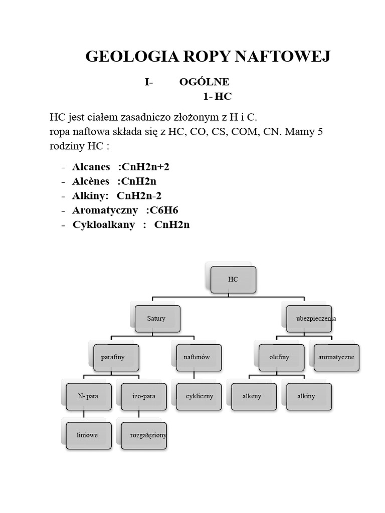 Streszczenie Modułu Geologii Ropy Naftowej | PDF