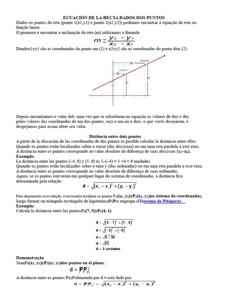 Distância Entre Dois Pontos | PDF