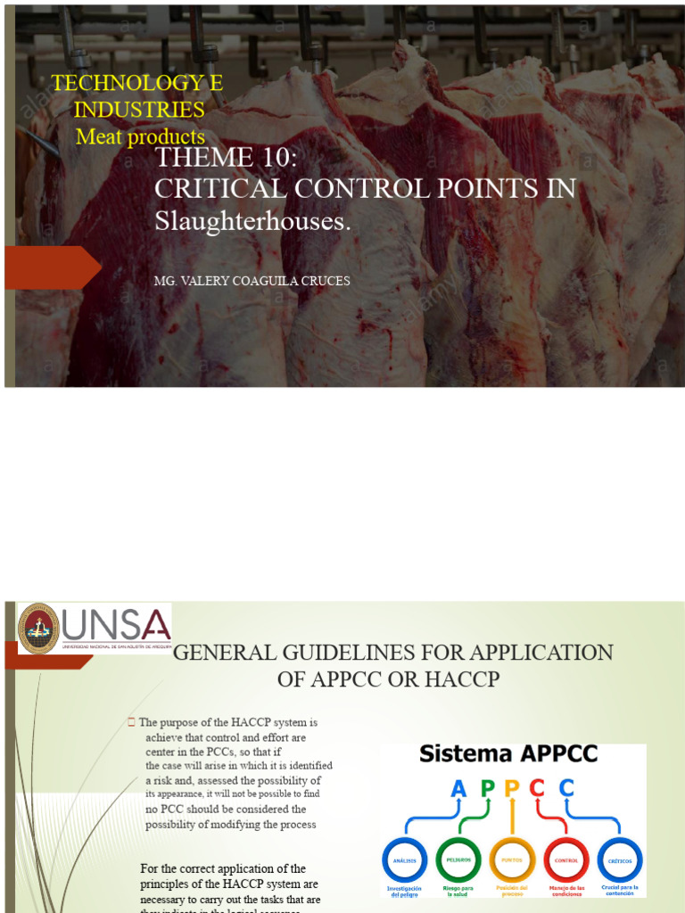 Topic 10. Critical Control Points in Slaughterhouses | PDF | Risk ...